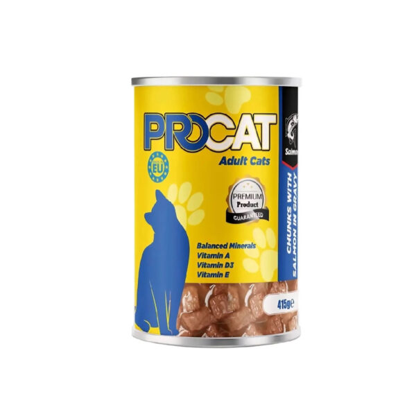 Procat Wet Food For Adult in Chunks in Gravy with Salmon 415G