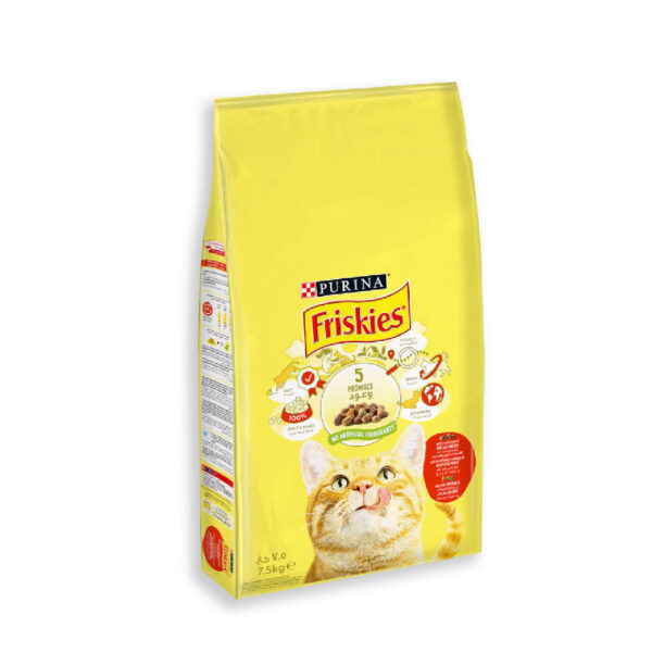 Purina Friskies With Beef, Chicken & Vegetable Cat Dry Food