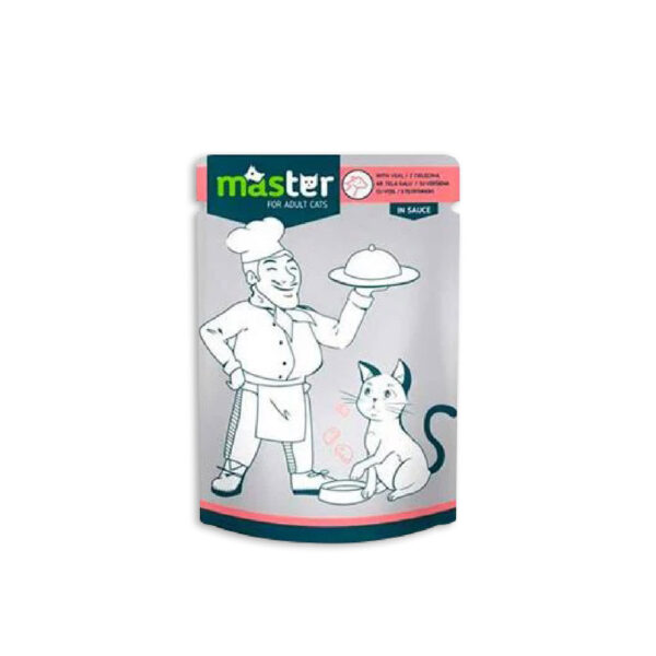 Master With Veal In Jelly For Adult Cats 80 Gm