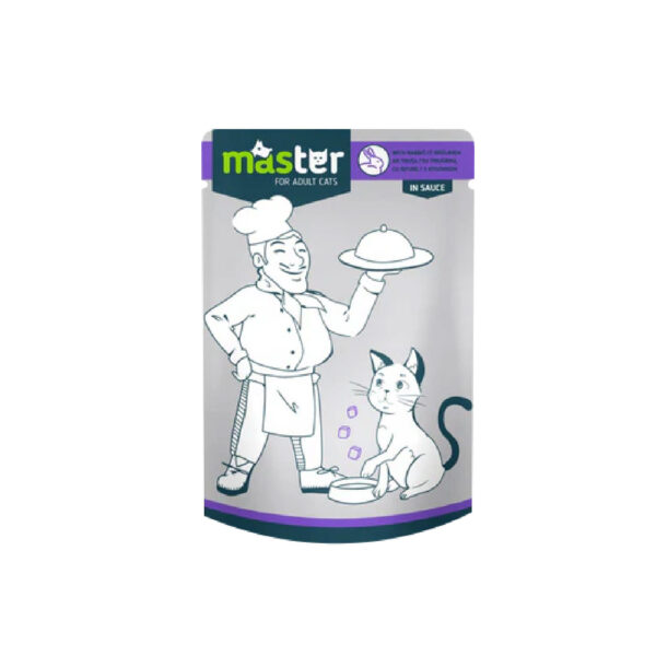 Master With Rabbit In Sauce Flavor For Adult Cats 80Gm