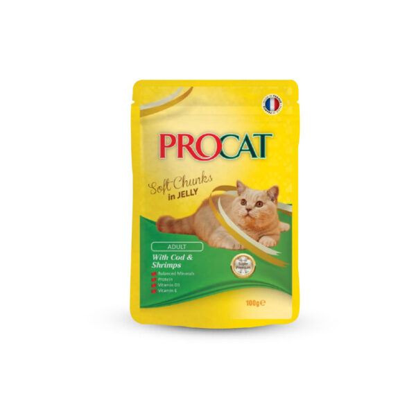 Procat With Cod & Shrimps In Jelly Adult Cat 100 g