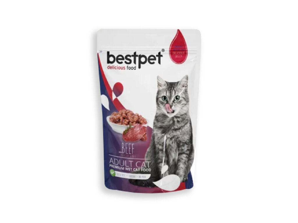 Bestpet Beef Adult Cat wet Food 85g